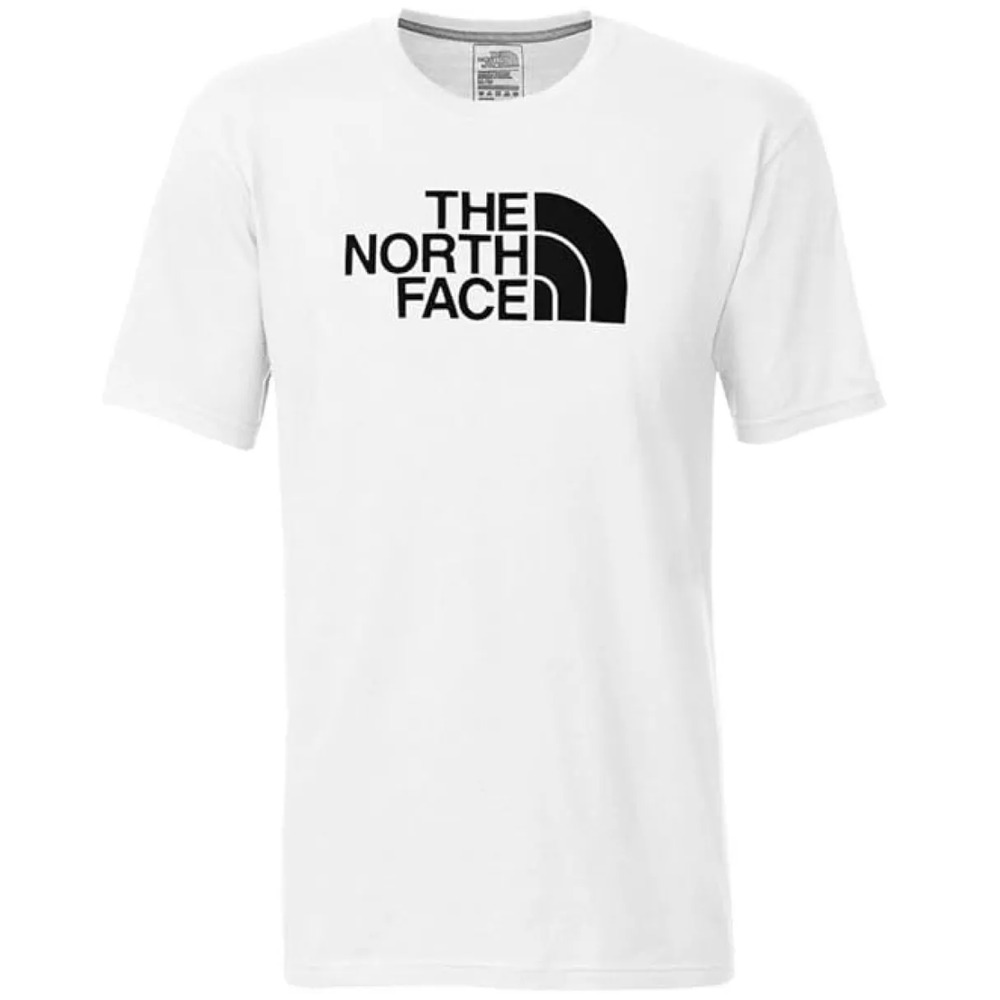 THE NORTH FACE Men's Short Sleeve Half Dome Tee,TNF White/TNF Black, XL, Pck of2